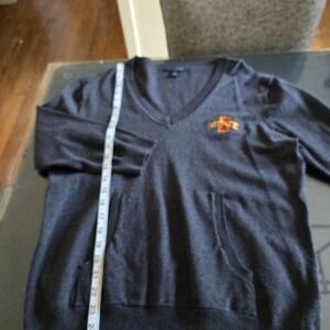 Iowa State Tommy Hilfiger Dark Gray V-Neck Sweater